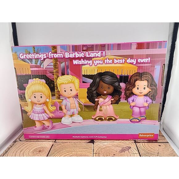 NEW Little People Collector Barbie: The Movie Special Edition Figure Set - 4pc - Picture 2 of 3